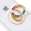 image:imageSonix Embellished Crystal Rhinestone Phone Ring Silver ClearGoldRainbow