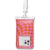 image:imageSonix Waterproof Phone Pouch  Floating Phone Case Dry Bag wCrossbody Lanyard  Beach Cruise Travel Essentials  Compatible wAll Devices Touchscreen Friendly  MochaCheckmate PinkOrange