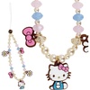 image:imageSonix x Sanrio Beaded Phone Charm  Beaded Wristlet Universal Phone Strap and Detachable Cell Phone Lanyard with Silicone Charms  Hello KittyHello Kitty Pink Bows