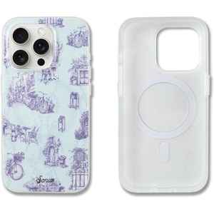 image:imageSonix Case for iPhone 16 Pro  Compatible with MagSafe  10ft Drop Tested  Jelly PinkBleu Toile