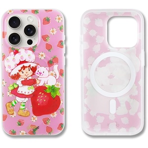 image:imageSonix Case for iPhone 16 Pro  Compatible with MagSafe  10ft Drop Tested  Jelly PinkStrawberry Shortcake Vintage