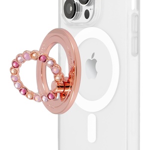 image:imageSonix Magnetic Phone Grip and Phone Ring Holder  Compatible with MagSafe  Rotatable Kickstand and Phone Holder for iPhone 16 15 14 13 12 Series  GoldClear RhinestoneRose Gold  Multi Rhinestone