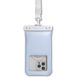 image:imageSonix Waterproof Phone Pouch  Floating Phone Case Dry Bag wCrossbody Lanyard  Beach Cruise Travel Essentials  Compatible wAll Devices Touchscreen Friendly  MochaJelly Blue