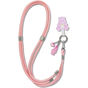 image:imageSonix x Sanrio  Crossbody Phone Strap with Charms  Adjustable Universal Cell Phone Rope Strap Lanyard  Beige Cord  Hello Kitty TennisCheer Bear