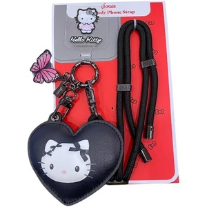image:imageSonix x Sanrio  Crossbody Phone Strap with Charms  Adjustable Universal Cell Phone Rope Strap Lanyard  Beige Cord  Hello Kitty TennisHello Kitty Butterfly Bows