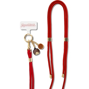 image:imageSonix x Sanrio  Crossbody Phone Strap with Charms  Adjustable Universal Cell Phone Rope Strap Lanyard  Beige Cord  Hello Kitty TennisMonchhichi