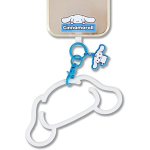 image:imageSonix x Sanrio Phone Bangle Bracelet Silicone Character Wristlet  Detachable Key Ring Bracelet with Tether TabCinnamoroll