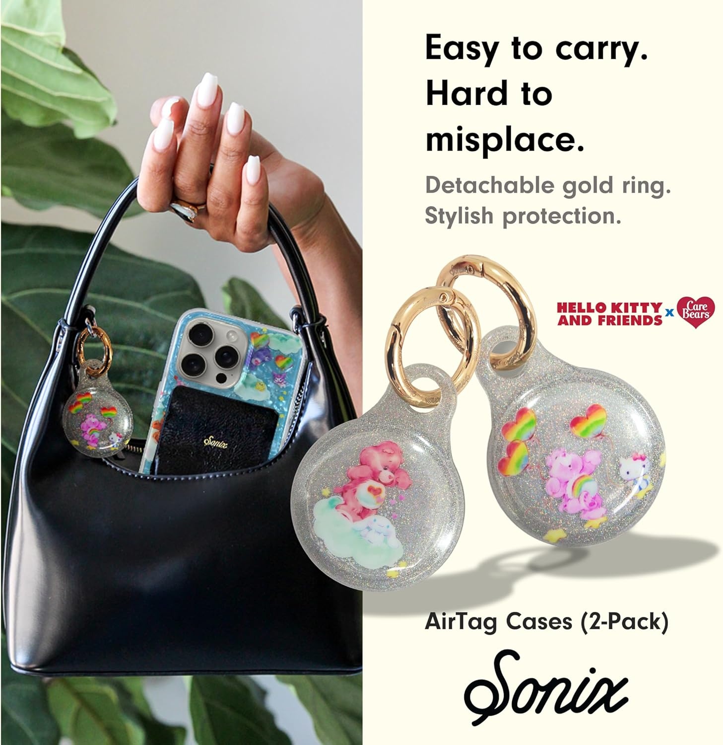 image:imageSonix Cases for Apple AirTags with Keychain Terrazzo Confetti 2PackCB  HK  Friends
