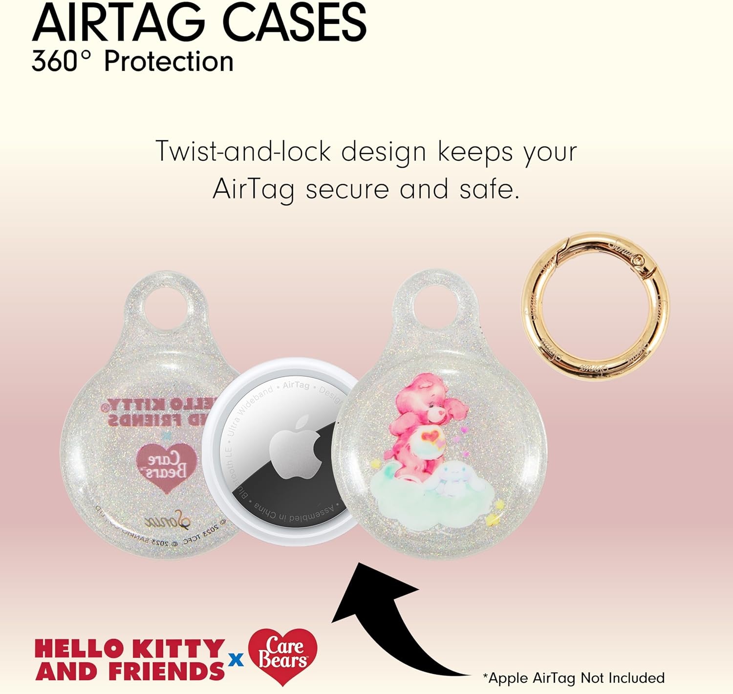image:imageSonix Cases for Apple AirTags with Keychain Terrazzo Confetti 2PackCB  HK  Friends