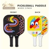 image:imageSonix  Pickleball Paddles Set of 2  USAPA Approved  Fiberglass Surface Honeycomb Core  Mixed 2Pack PaddlesPacMan