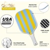 image:imageSonix  Pickleball Paddles Set of 2  USAPA Approved  Fiberglass Surface Honeycomb Core  Mixed 2Pack PaddlesStripe BlueYellow