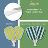 image:imageSonix  Pickleball Paddles Set of 2  USAPA Approved  Fiberglass Surface Honeycomb Core  Mixed 2Pack PaddlesStripe BlueYellow