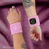 image:imageSonix  Sport Watch Band for Apple Watch  Sweatband Style Watch Band for Sports Workouts ActivitiesBaby Pink Stripe