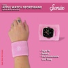 image:imageSonix  Sport Watch Band for Apple Watch  Sweatband Style Watch Band for Sports Workouts ActivitiesBaby Pink Stripe