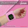 image:imageSonix  Sport Watch Band for Apple Watch  Sweatband Style Watch Band for Sports Workouts ActivitiesBaby Pink Stripe
