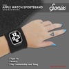 image:imageSonix  Sport Watch Band for Apple Watch  Sweatband Style Watch Band for Sports Workouts ActivitiesBlack