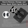 image:imageSonix  Sport Watch Band for Apple Watch  Sweatband Style Watch Band for Sports Workouts ActivitiesBlack