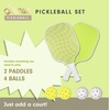 image:imageSonix  USAPA Approved  Pickleball Paddles Set of 2  Fiberglass Surface Pickleball Set with 2 Rackets 4 Balls amp BagCheckmate Green