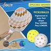image:imageSonix  USAPA Approved  Pickleball Paddles Set of 2  Fiberglass Surface Pickleball Set with 2 Rackets 4 Balls amp BagCheckmate Neutral