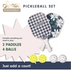 image:imageSonix  USAPA Approved  Pickleball Paddles Set of 2  Fiberglass Surface Pickleball Set with 2 Rackets 4 Balls amp BagDelilah Flower