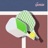 image:imageSonix  USAPA Approved  Pickleball Paddles Set of 2  Fiberglass Surface Pickleball Set with 2 Rackets 4 Balls amp BagPastel Geo