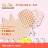 image:imageSonix  USAPA Approved  Pickleball Paddles Set of 2  Fiberglass Surface Pickleball Set with 2 Rackets 4 Balls amp BagSherbet Confetti