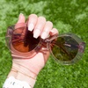 image:imageSonix  Womens Sunglasses  70s Retro Round Oversized Acetate Frame Classic Sunnies  VanessaMauve