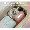 image:imageSonix Beyond UVO3 Sanitizer Box and Universal Charger UV and Ozone Disinfector for Phone Mask Makeup Brush Nail Tool White CrocWhite Croc