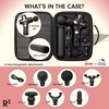 image:imageSonix Electric Massage Gun Mini R3 Deep Tissue Handheld Extension Handle Portable Compact Massager Muscle Athletes Percussion Back Pain Relief BONDIR R3 Small Brown Tort Leopard