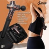 image:imageSonix Electric Massage Gun Mini R3 Deep Tissue Handheld Extension Handle Portable Compact Massager Muscle Athletes Percussion Back Pain Relief BONDIR R3 Small Brown Tort Leopard