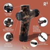 image:imageSonix Electric Massage Gun Mini R3 Deep Tissue Handheld Extension Handle Portable Compact Massager Muscle Athletes Percussion Back Pain Relief BONDIR R3 Small Brown Tort Leopard