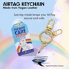 image:imageSonix Keychain Case Compatible with Apple AirTag  Protective AirTag Cover Keychain Charm  100 Sour Embroidered Lemon Charm  LemonCare Bears Air