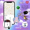 image:imageSonix Keychain Case Compatible with Apple AirTag  Protective AirTag Cover Keychain Charm  100 Sour Embroidered Lemon Charm  LemonCheer Bear
