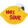 image:imageSonix Keychain Case Compatible with Apple AirTag  Protective AirTag Cover Keychain Charm  100 Sour Embroidered Lemon Charm  LemonLemon