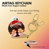 image:imageSonix Keychain Case Compatible with Apple AirTag  Protective AirTag Cover Keychain Charm  100 Sour Embroidered Lemon Charm  LemonMonchhichi Red