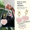 image:imageSonix Keychain Case Compatible with Apple AirTag  Protective AirTag Cover Keychain Charm  100 Sour Embroidered Lemon Charm  LemonMy Sweet Piano