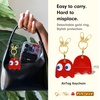 image:imageSonix Keychain Case Compatible with Apple AirTag  Protective AirTag Cover Keychain Charm  100 Sour Embroidered Lemon Charm  LemonPacman Classic  Blinky