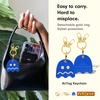 image:imageSonix Keychain Case Compatible with Apple AirTag  Protective AirTag Cover Keychain Charm  100 Sour Embroidered Lemon Charm  LemonPacman Classic  Blue