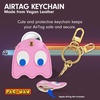 image:imageSonix Keychain Case Compatible with Apple AirTag  Protective AirTag Cover Keychain Charm  100 Sour Embroidered Lemon Charm  LemonPacman Classic  Pinky