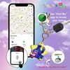 image:imageSonix Keychain Case Compatible with Apple AirTag  Protective AirTag Cover Keychain Charm  100 Sour Embroidered Lemon Charm  LemonPurple  Share Bear  Cookie Monster