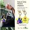 image:imageSonix Keychain Case Compatible with Apple AirTag  Protective AirTag Cover Keychain Charm  100 Sour Embroidered Lemon Charm  LemonPurple  Share Bear  Cookie Monster