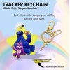 image:imageSonix Keychain Case Compatible with Apple AirTag  Protective AirTag Cover Keychain Charm  100 Sour Embroidered Lemon Charm  LemonPurple  Share Bear  Cookie Monster