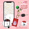 image:imageSonix Keychain Case Compatible with Apple AirTag  Protective AirTag Cover Keychain Charm  100 Sour Embroidered Lemon Charm  LemonSanrio X Sweethearts