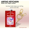 image:imageSonix Keychain Case Compatible with Apple AirTag  Protective AirTag Cover Keychain Charm  100 Sour Embroidered Lemon Charm  LemonSanrio X Sweethearts