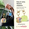 image:imageSonix Keychain Case Compatible with Apple AirTag  Protective AirTag Cover Keychain Charm  100 Sour Embroidered Lemon Charm  LemonStrawberry Shortcake Treats