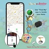 image:imageSonix Keychain Case Compatible with Apple AirTag  Protective AirTag Cover Keychain Charm  100 Sour Embroidered Lemon Charm  LemonStrawberry Shortcake Treats