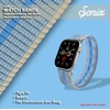 image:imageSonix Knit Watch Band Compatible with Apple Watch  Stretch Ribbed Knit Stylish Sporty  41mm40mm38mm Series 987654321SE  LilacBaby Blue