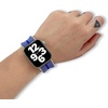 image:imageSonix Knit Watch Band Compatible with Apple Watch  Stretch Ribbed Knit Stylish Sporty  41mm40mm38mm Series 987654321SE  LilacRoyal Blue