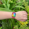image:imageSonix Knit Watch Band Compatible with Apple Watch  Stretch Ribbed Knit Stylish Sporty  41mm40mm38mm Series 987654321SE  LilacWatermelon
