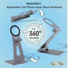 image:imageSonix Magnetic Adjustable Cell Phone Desk Stand Pedestal Compatible with Apple MagSafe GraphiteGraphite
